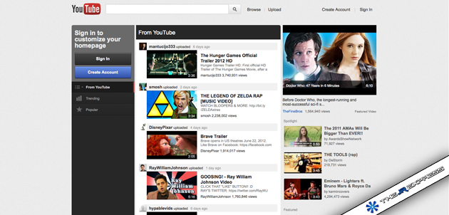 YouTube New Design