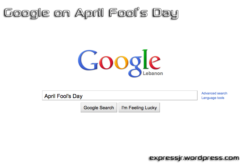 Google April Fools Day