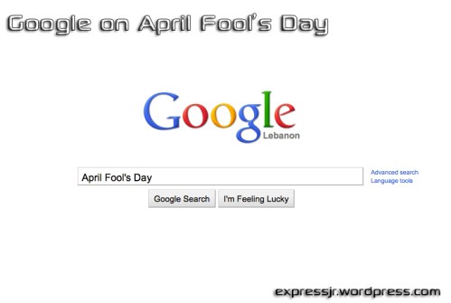 Google April Fools Day