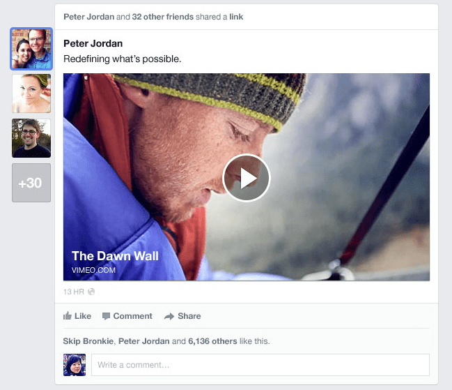 Facebook NewsFeed New Look 3