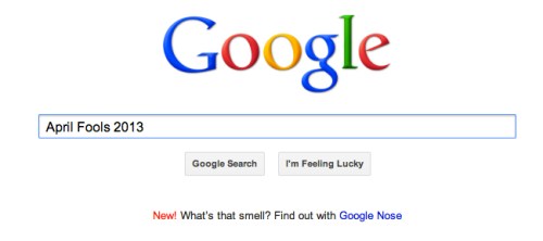 Google April Fools 2013