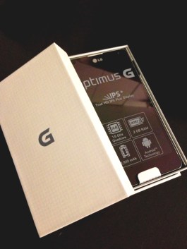 LG Optimus G Unbox