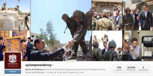 Bashar Assad Instagram