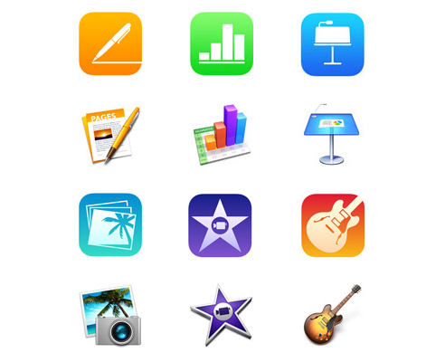iWork iLife New Icons