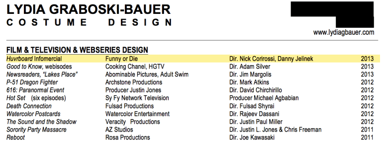 Lydia Graboski-Bauer CV - Funny Or Die HUVr Hoverboard