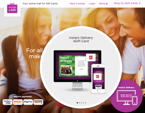 You Got A Gift - Online Gift Card Mall