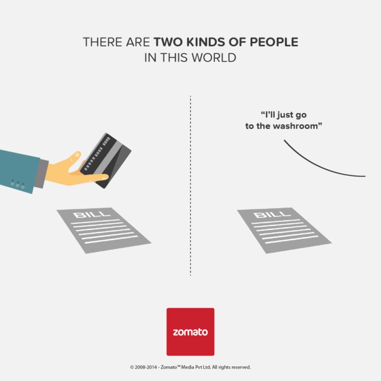 There Are Two Kinds Of People - Zomato