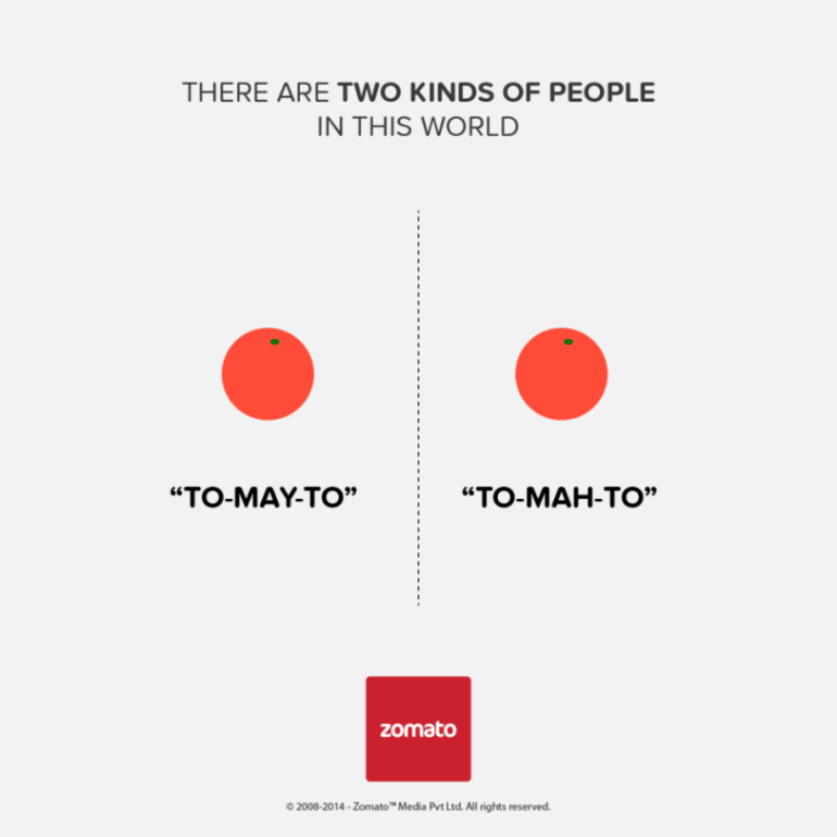 There Are Two Kinds Of People - Zomato