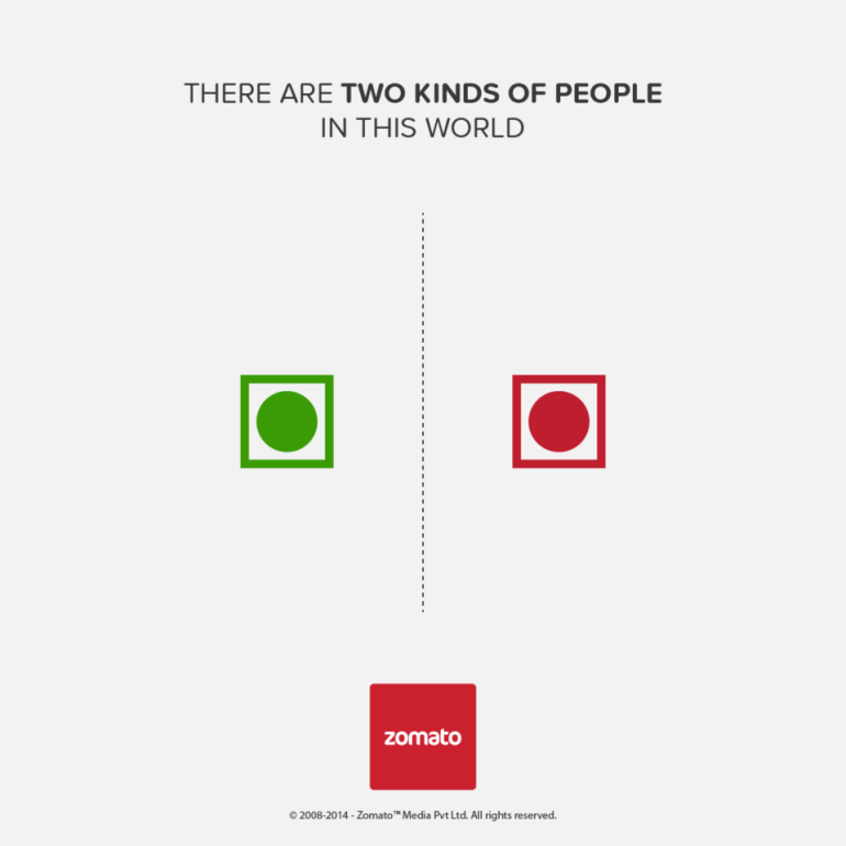 There Are Two Kinds Of People - Zomato
