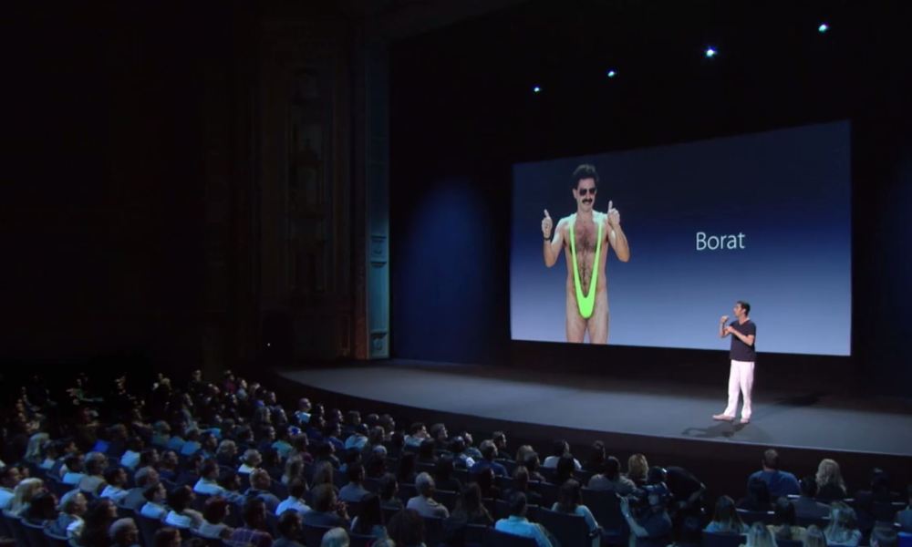 Sacha Baron Cohen Apple Parody